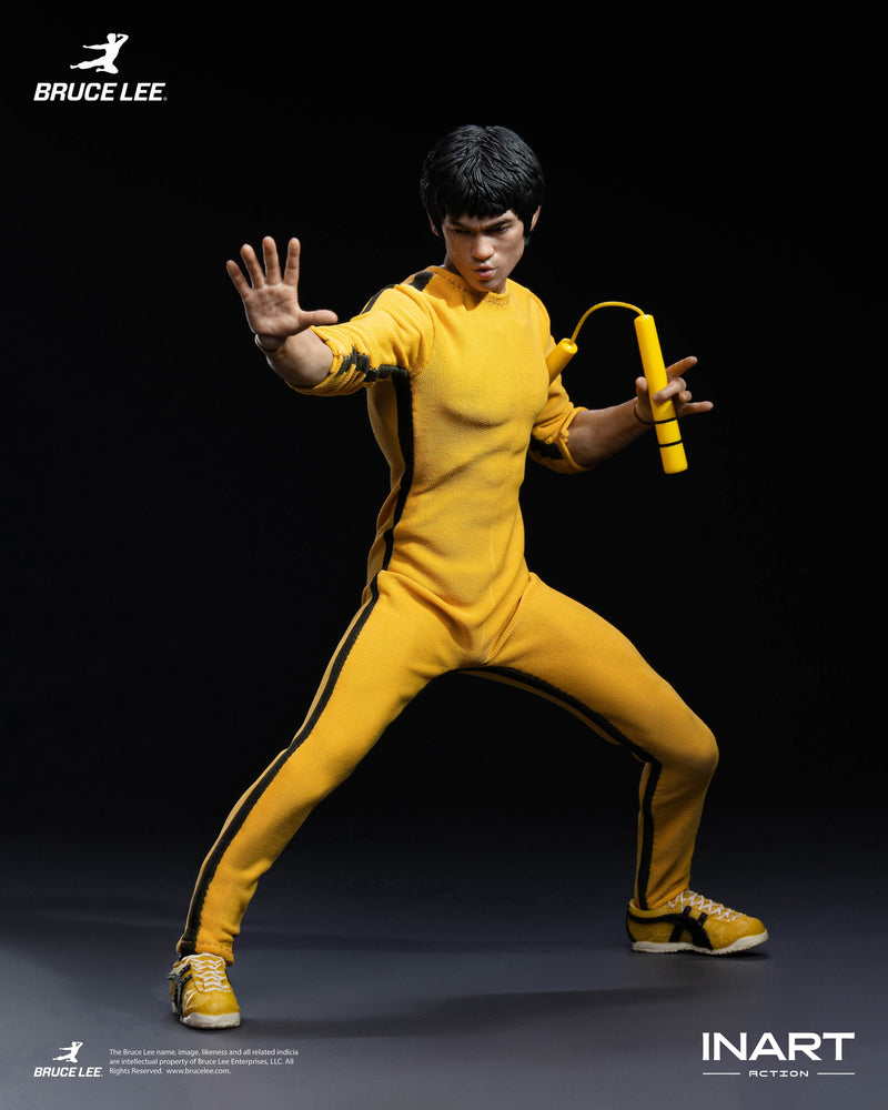 INART Bruce Lee Yellow Jumpsuit 1/12 Action Figure JAPAN OFFICIAL