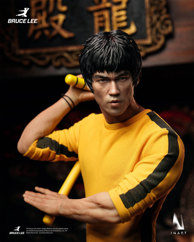 INART Bruce Lee Yellow Jumpsuit 1/6 Action Figure JAPAN OFFICIAL