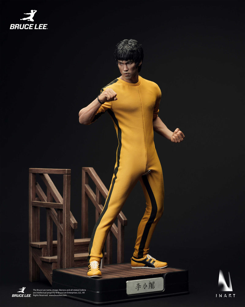 INART Bruce Lee Yellow Jumpsuit 1/6 Action Figure JAPAN OFFICIAL