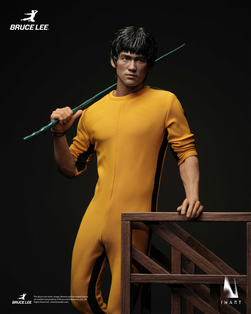 INART Bruce Lee Yellow Jumpsuit 1/6 Action Figure JAPAN OFFICIAL