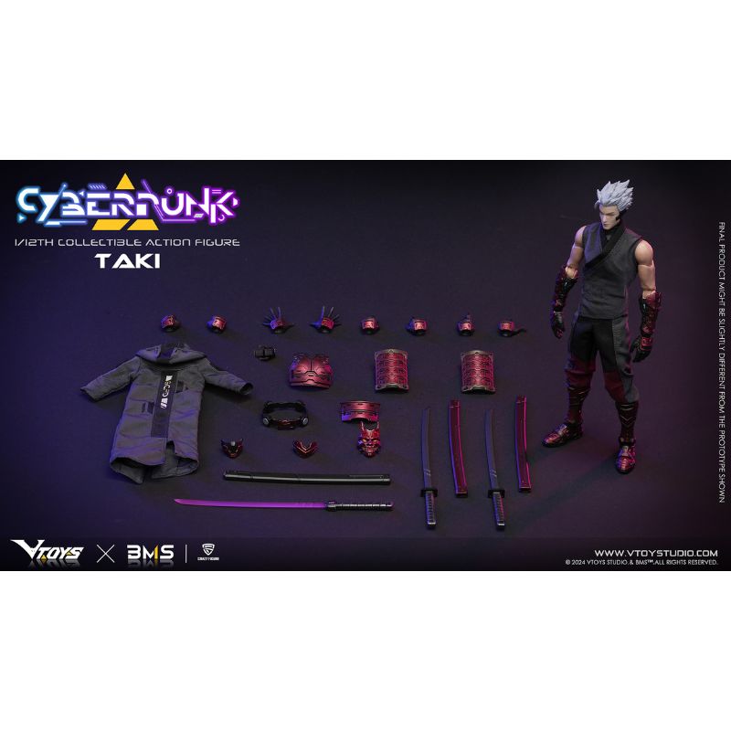 VTOYS x BMS x CF Cyberpunk Series Samurai Hiiro no Hagiyou 1/12 Action Figure