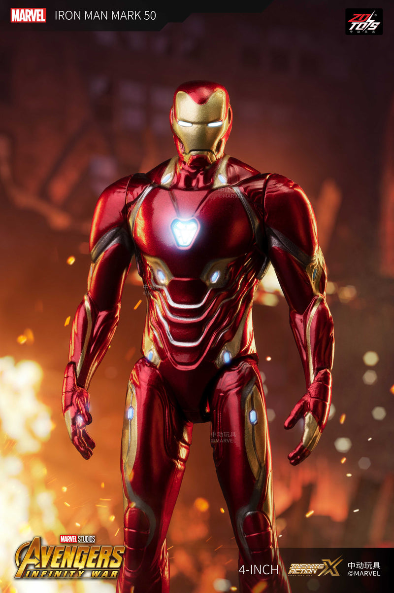 ZD Toys 4 Inch Iron Man MK50 Figure JAPAN OFFICIAL