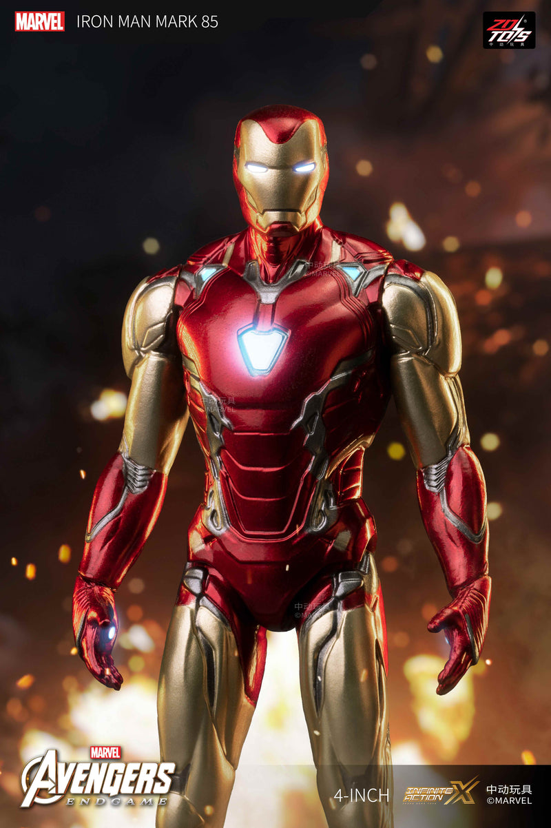 ZD Toys 4 Inch Iron Man MK85 Figure JAPAN OFFICIAL