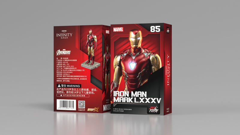 ZD Toys 4 Inch Iron Man MK85 Figure JAPAN OFFICIAL