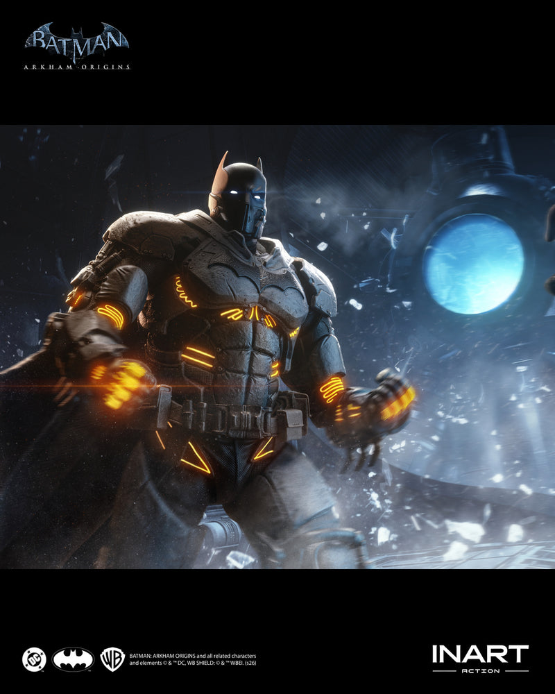 INART Action Batman Arkham Origins Batman XE Suit Action Figure JAPAN OFFICIAL