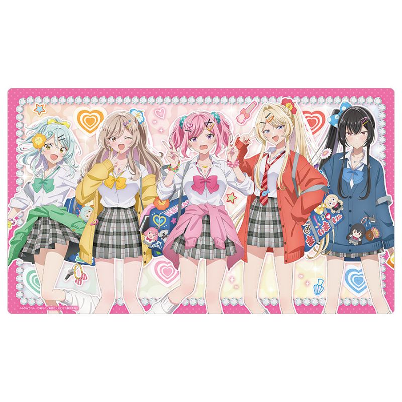 Curtain Damashii Heisei Gyaru ver. New Illustration Rubber Mat JAPAN OFFICIAL