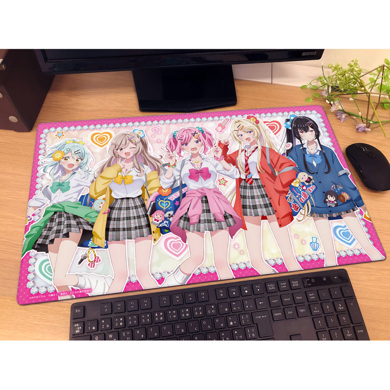 Curtain Damashii Heisei Gyaru ver. New Illustration Rubber Mat JAPAN OFFICIAL