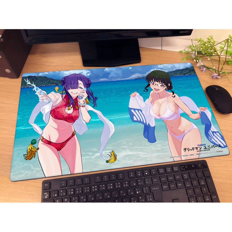 GRIDMAN UNIVERSE The 2nd & Princess Swimsuit New Illustration Rubber Mat JAPAN