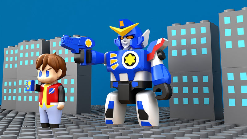 BRICKROID The Brave Fighter of Legend Da Garn Da Garn&Seiji Takasugi Set Figure
