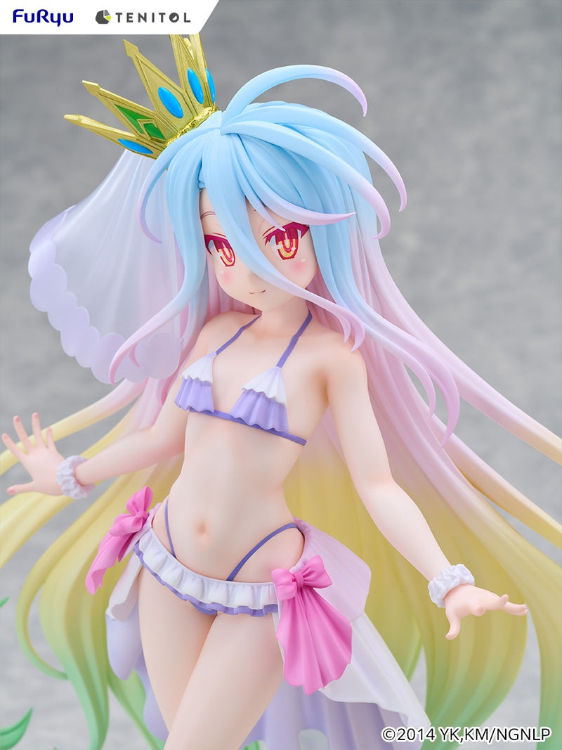 FuRyu TENITOL TALL No Game No Life Shiro Swimsuit Dress ver. Figure JAPAN