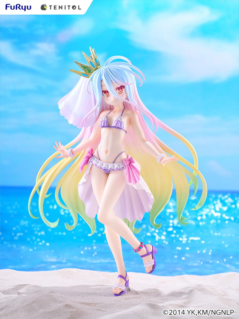 FuRyu TENITOL TALL No Game No Life Shiro Swimsuit Dress ver. Figure JAPAN