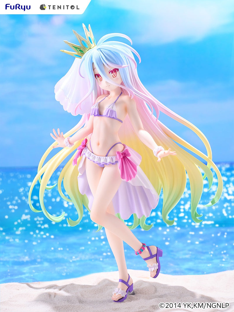 FuRyu TENITOL TALL No Game No Life Shiro Swimsuit Dress ver. Figure JAPAN