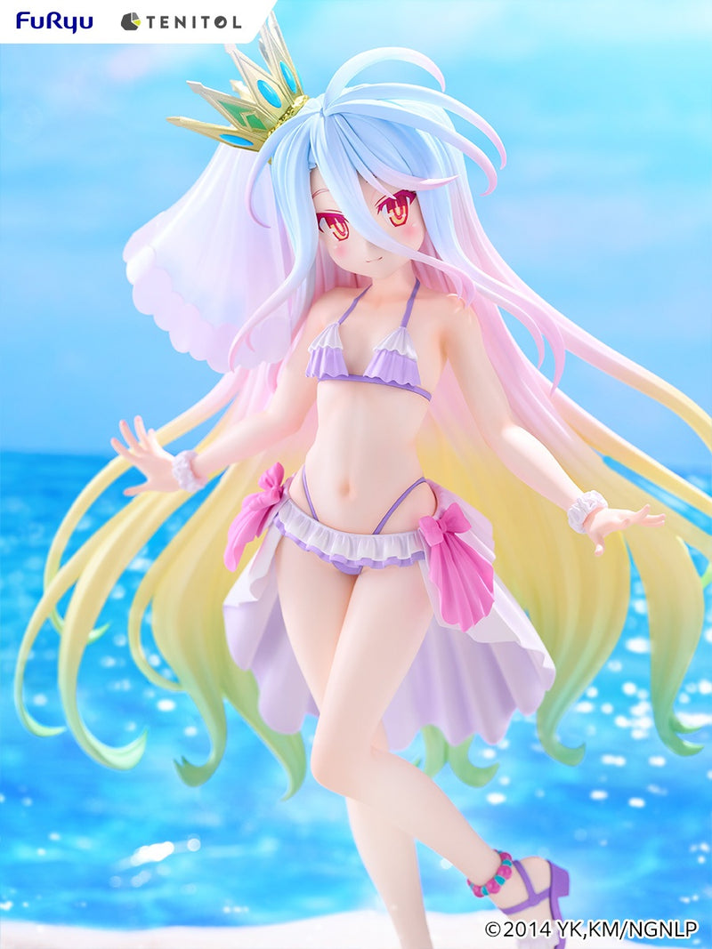 FuRyu TENITOL TALL No Game No Life Shiro Swimsuit Dress ver. Figure JAPAN