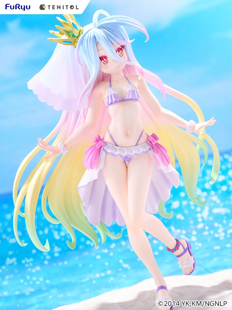 FuRyu TENITOL TALL No Game No Life Shiro Swimsuit Dress ver. Figure JAPAN