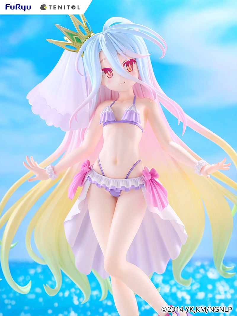 FuRyu TENITOL TALL No Game No Life Shiro Swimsuit Dress ver. Figure JAPAN
