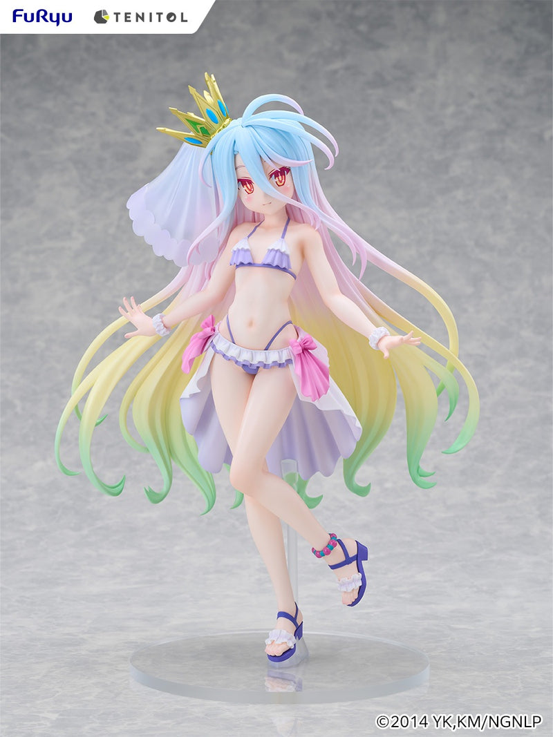 FuRyu TENITOL TALL No Game No Life Shiro Swimsuit Dress ver. Figure JAPAN