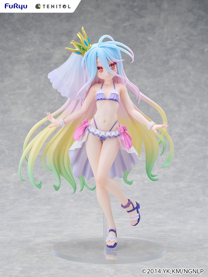 FuRyu TENITOL TALL No Game No Life Shiro Swimsuit Dress ver. Figure JAPAN