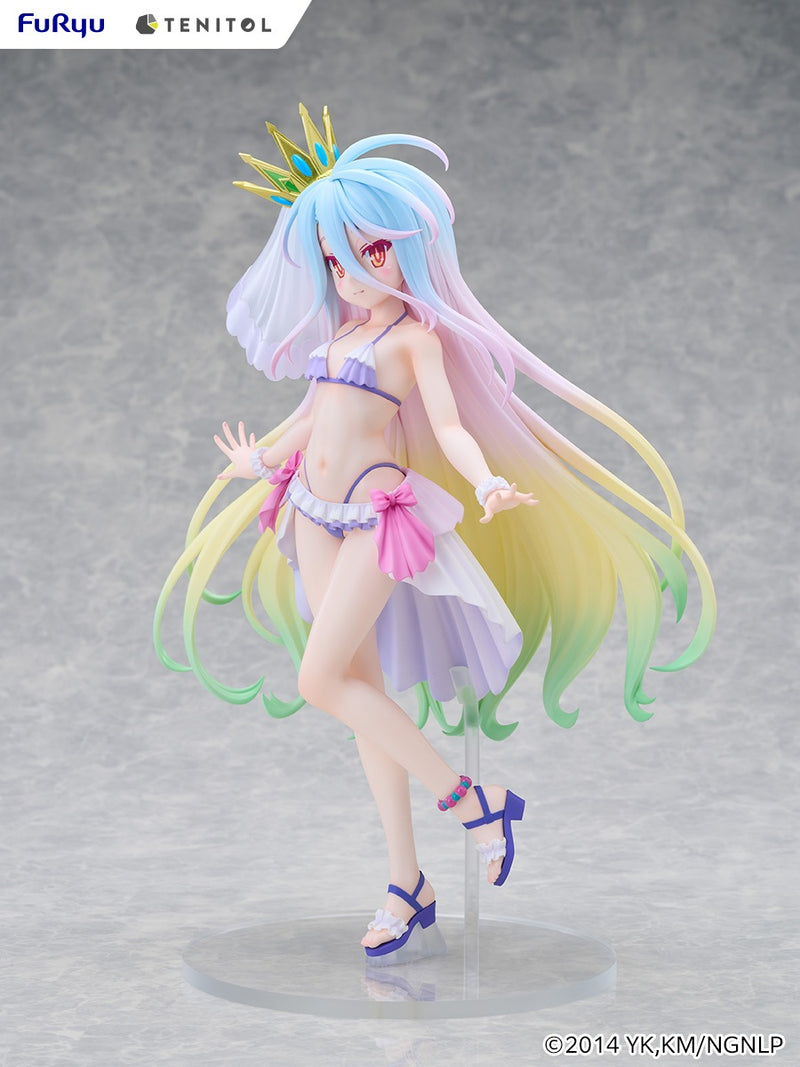 FuRyu TENITOL TALL No Game No Life Shiro Swimsuit Dress ver. Figure JAPAN