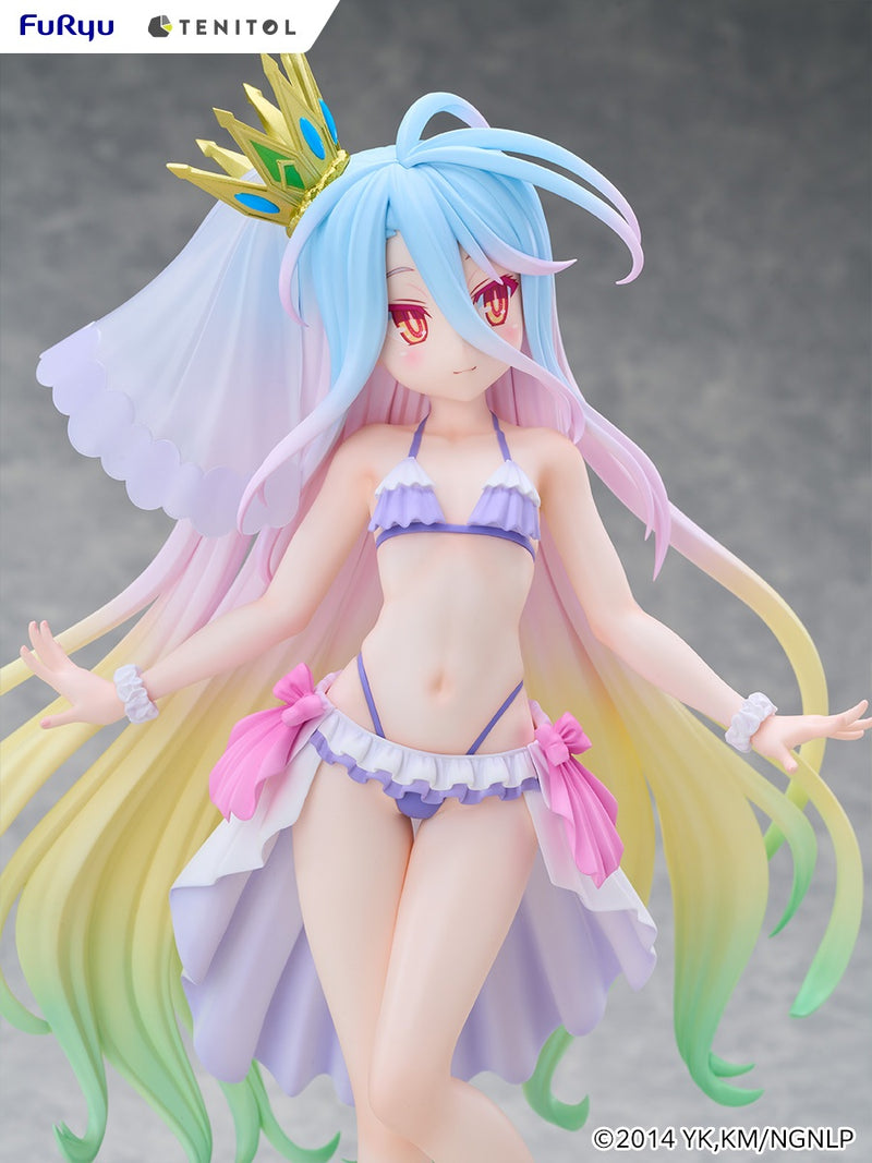 FuRyu TENITOL TALL No Game No Life Shiro Swimsuit Dress ver. Figure JAPAN