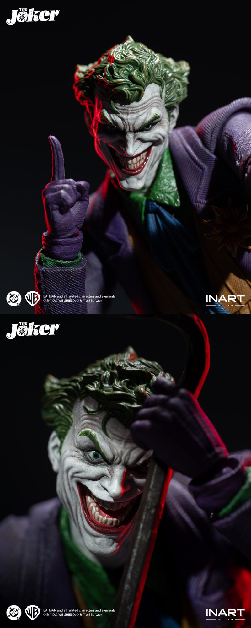 INART Action Batman The Joker Comic Edition Action Figure JAPAN OFFICIAL