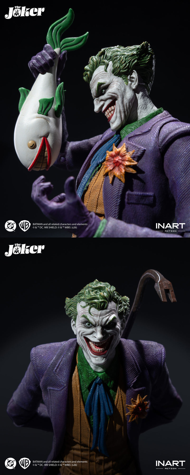 INART Action Batman The Joker Comic Edition Action Figure JAPAN OFFICIAL