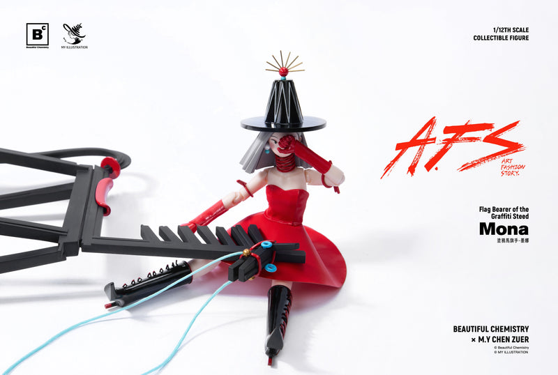 Beautiful ChemistryxM.Y CHEN Zuer Flag Bearer of the Graffiti Steed Mona Figure