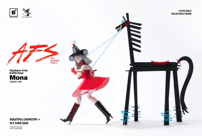Beautiful ChemistryxM.Y CHEN Zuer Flag Bearer of the Graffiti Steed Mona Figure