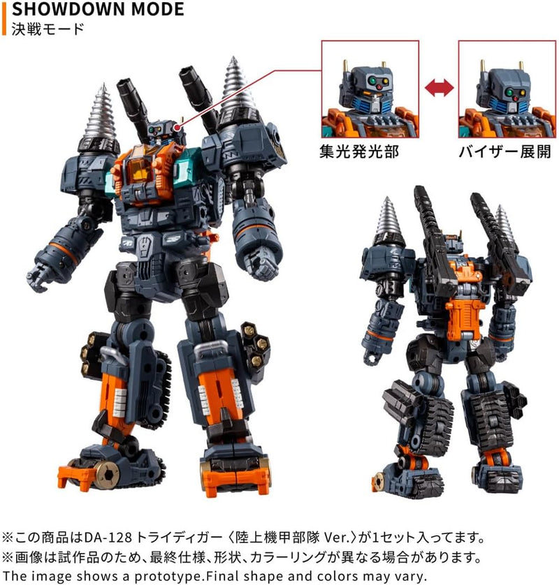 Takara Tomy Diaclone DA-128 Tridigger Armored Ground Unit Ver. Action Figure