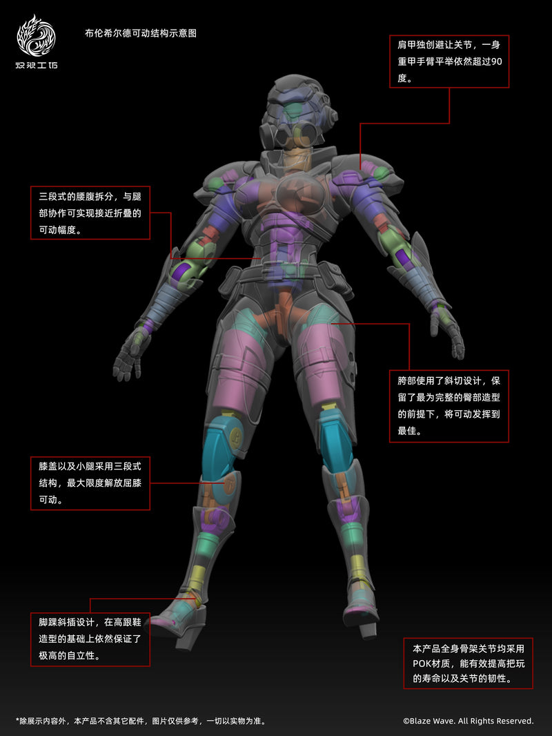 Blaze Wave Studio Walkure Brunhild 1/12 Action Figure JAPAN OFFICIAL