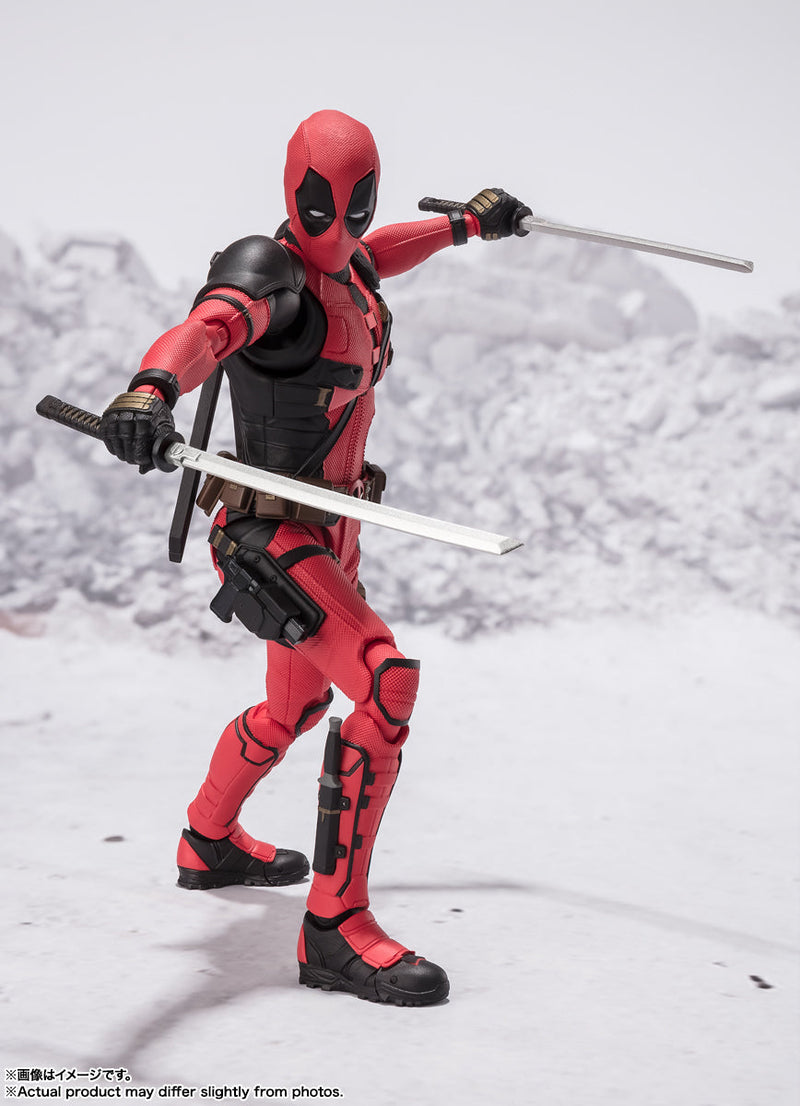 BANDAI S.H.Figuarts Deadpool e Wolverine Deadpool Action Figure UFFICIALE GIAPPONE