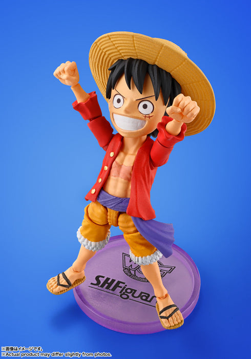 BANDAI World Collectable Figure x S.H.Figuarts ONE PIECE Monkey D. Luffy JAPAN