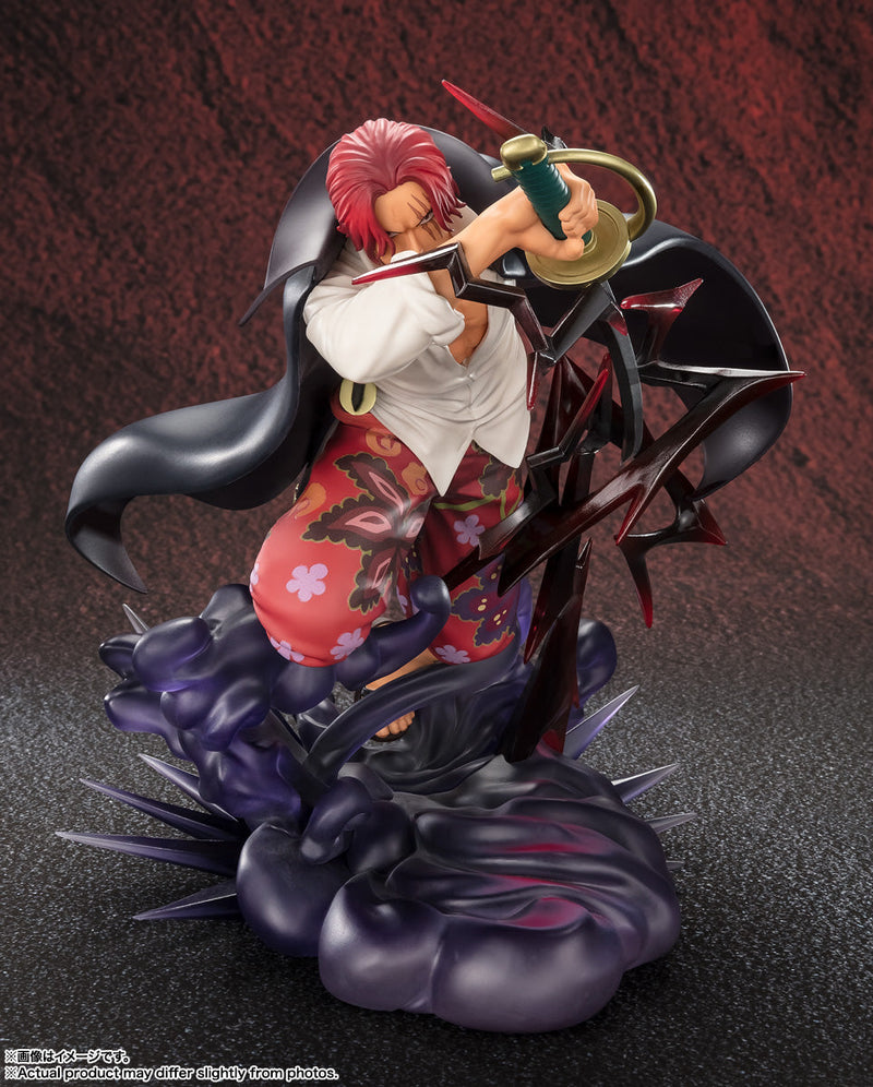 BANDAI Figuarts ZERO Super Fierce Battle ONE PIECE Shanks Kamusari Figura GIAPPONE