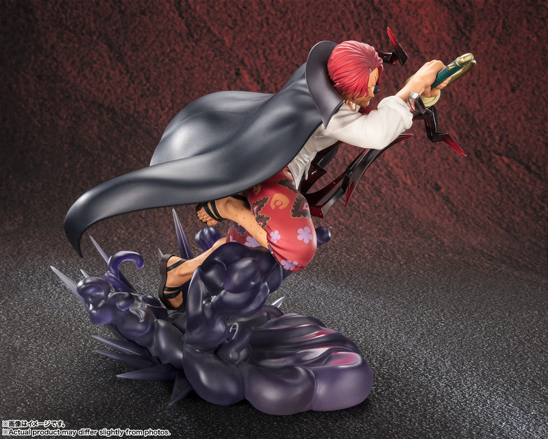 BANDAI Figuarts ZERO Super Fierce Battle ONE PIECE Shanks Kamusari Figura GIAPPONE