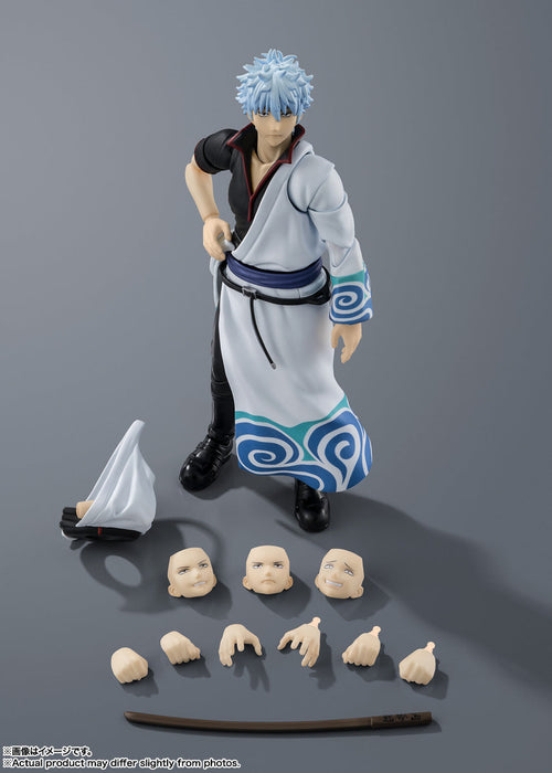 BANDAI S.H.Figuarts Gintama Gintoki Sakata Action Figure JAPAN OFFICIAL