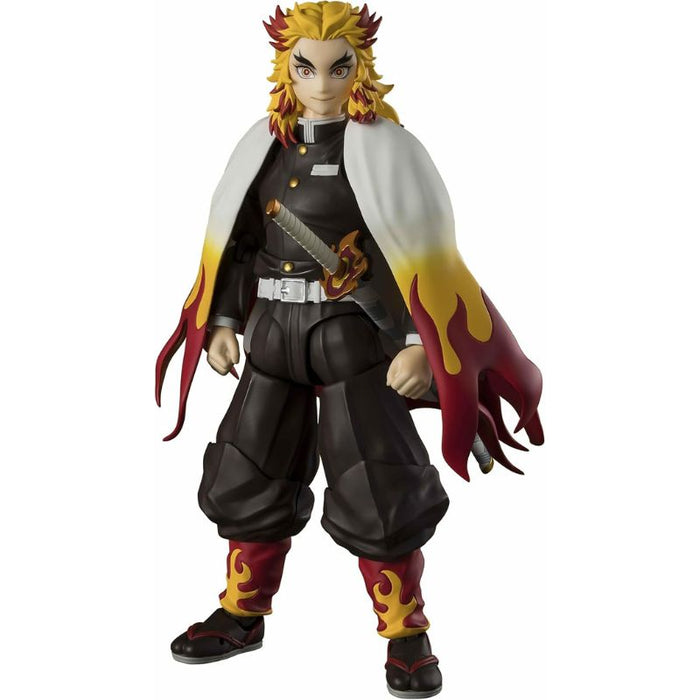 BANDAI S.H.Figuarts Demon Slayer Kyojuro Rengoku Action Figure JAPAN OFFICIAL