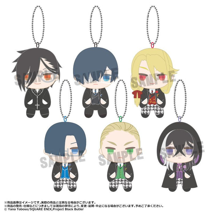 ANICRAFT Black Butler Boarding School Edition Sitting Club Plush Mascot 6Pcs BOX