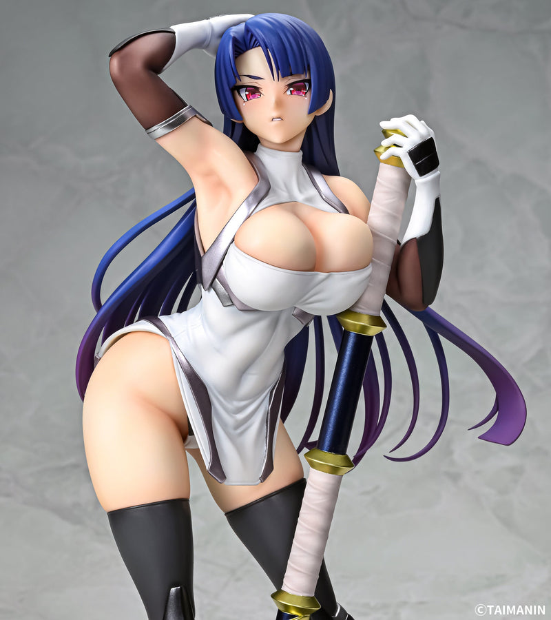 Q-Six Taimanin RPGX Awaki Wakamurasaki Yatsu Murasaki 1/6 Figura OFICIAL DE JAPÓN