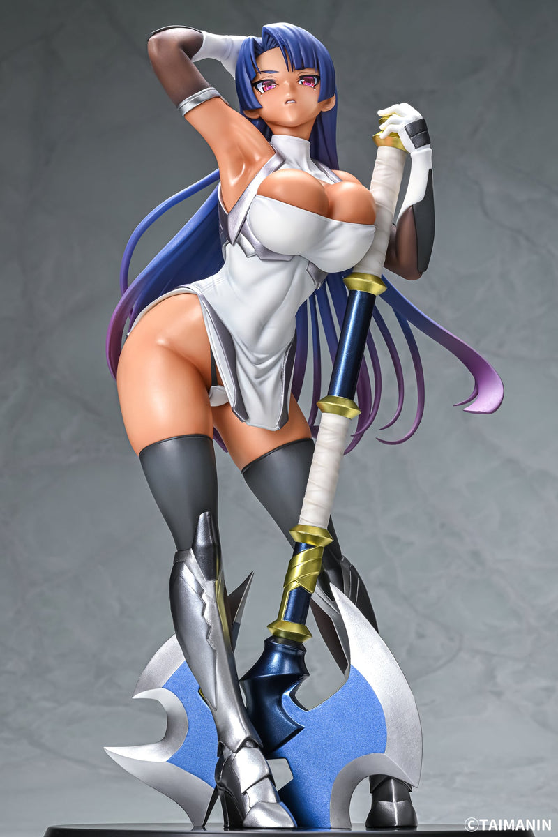 Q-Six Taimanin RPGX Awaki Wakamurasaki Yatsu Murasaki Sun Tan ver. 1/6 figura