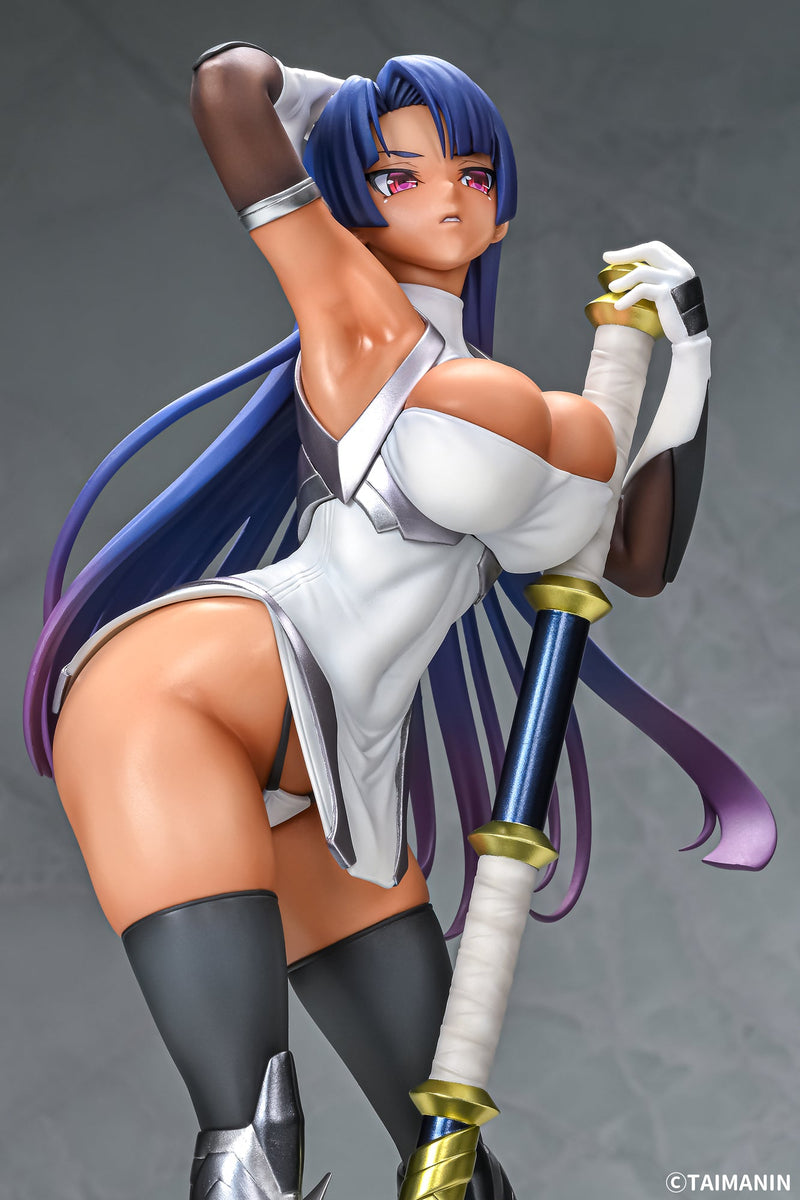 Q-Six Taimanin RPGX Awaki Wakamurasaki Yatsu Murasaki Sun Tan ver. 1/6 figura