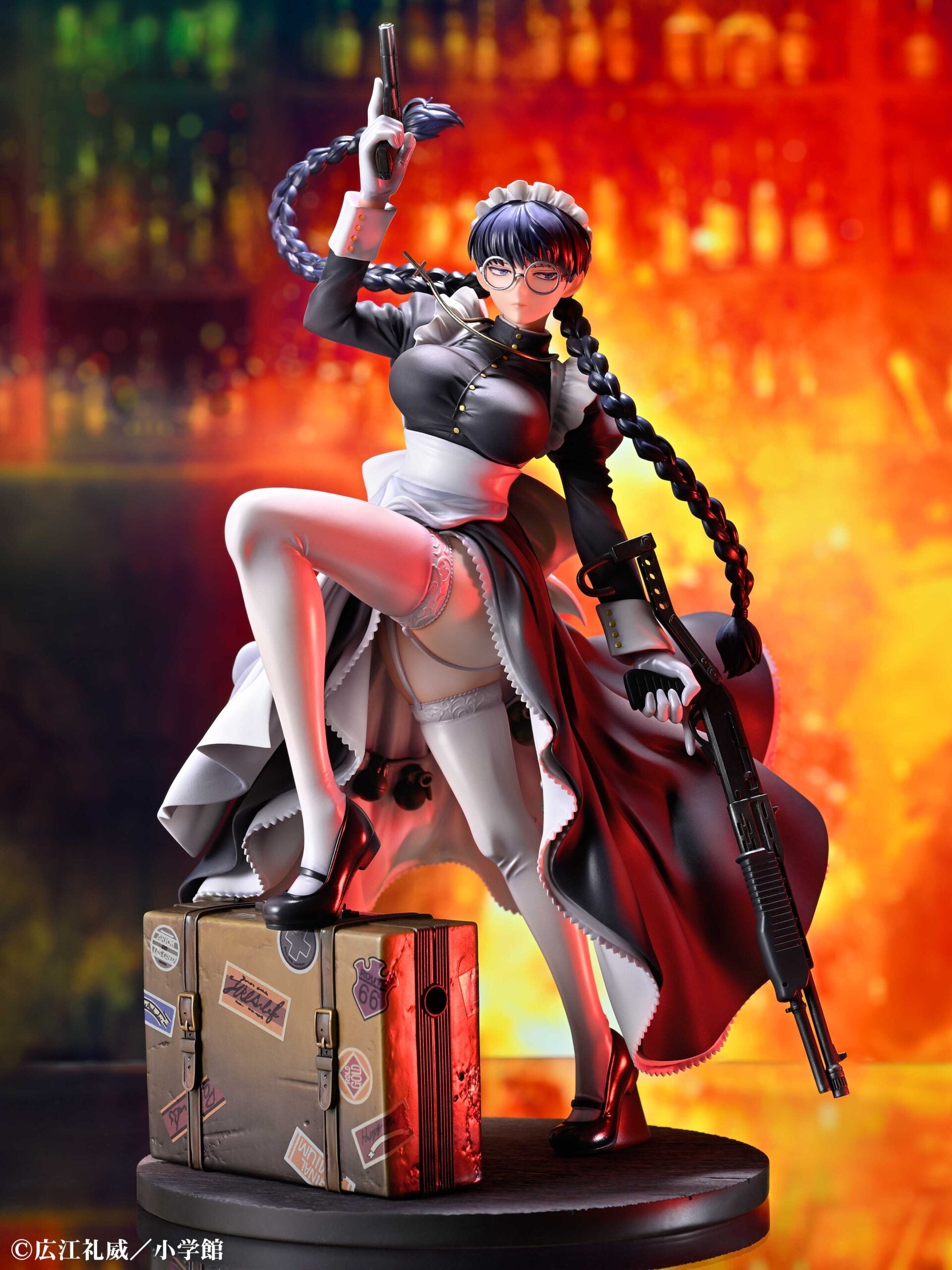 特典付 BLACK LAGOON フィギュア Medicos Entertainment Black Lagoon Roberta Nightmare Maid Ver. 1/7