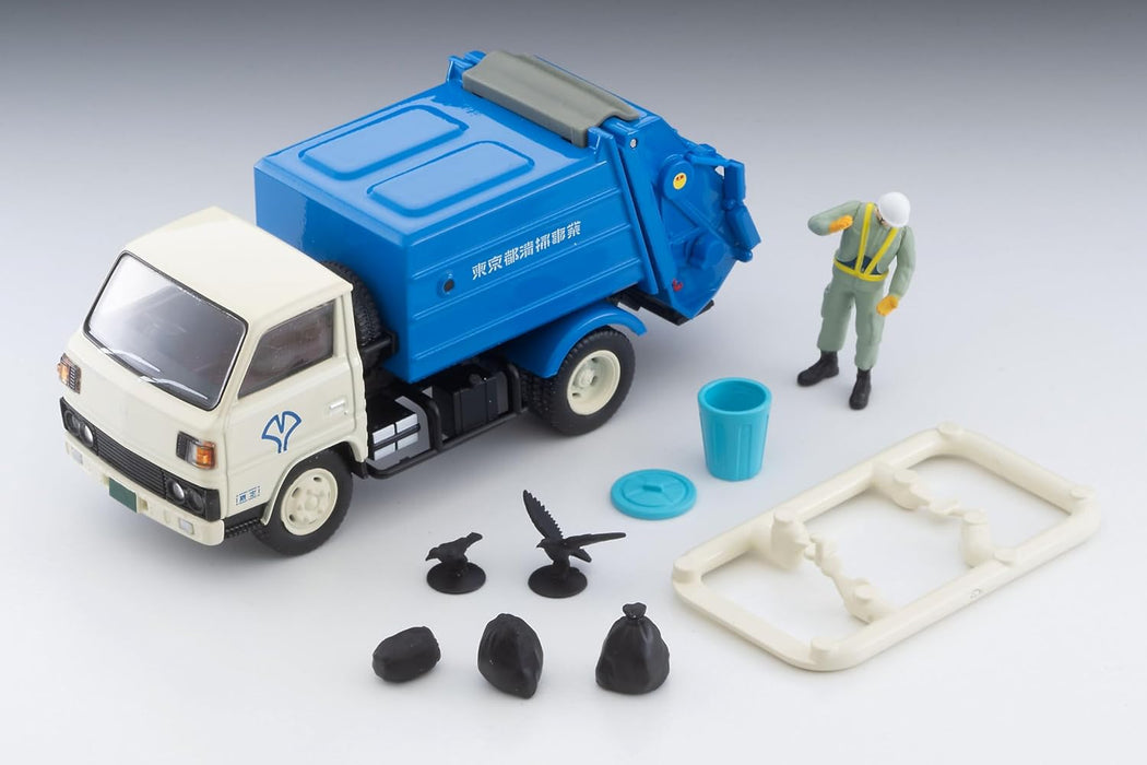 Tomica Limited Vintage NEO LV-N343a Fusou Canter Garbage Truck White Blue 1/64