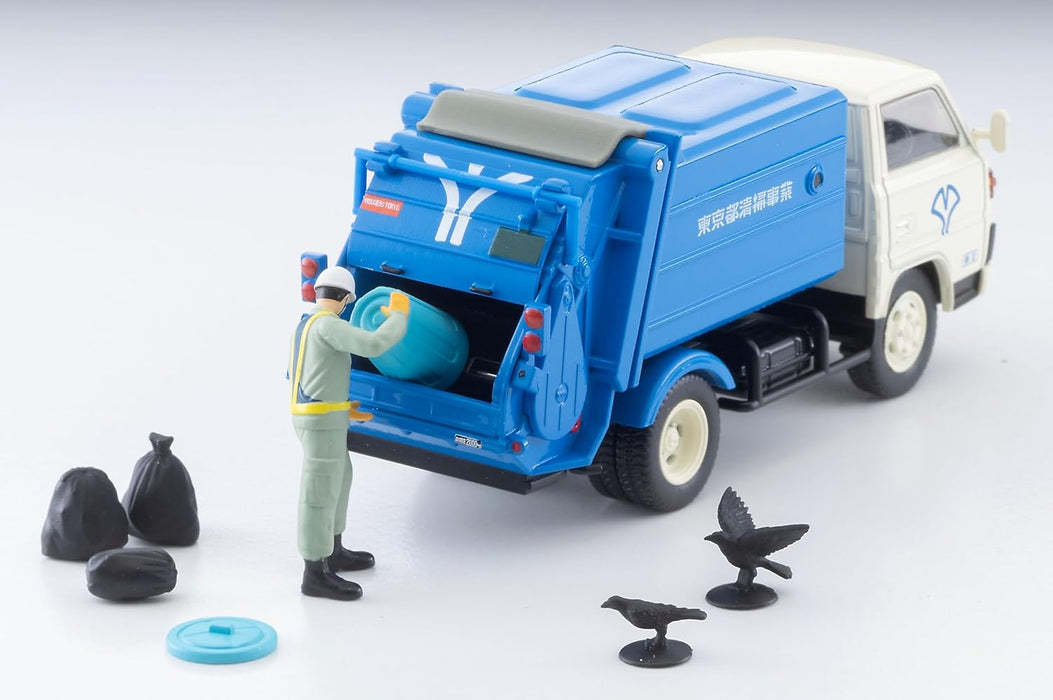 Tomica Limited Vintage NEO LV-N343a Fusou Canter Garbage Truck White Blue 1/64