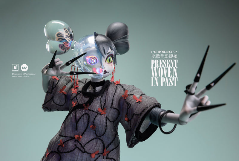 Hermosa química x 127 TEJIDO EN EL PASADO Biwa Hagoromo Musume 1/6 Figura de acción