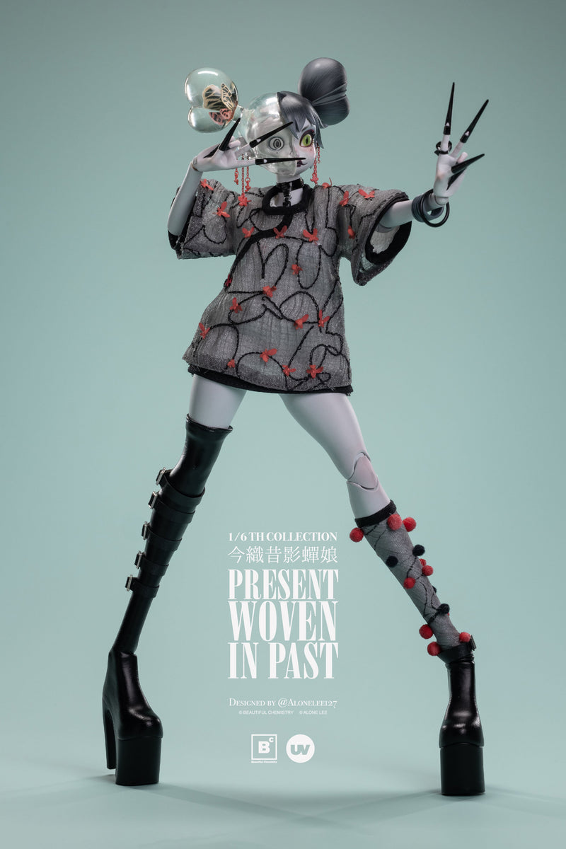 Hermosa química x 127 TEJIDO EN EL PASADO Biwa Hagoromo Musume 1/6 Figura de acción