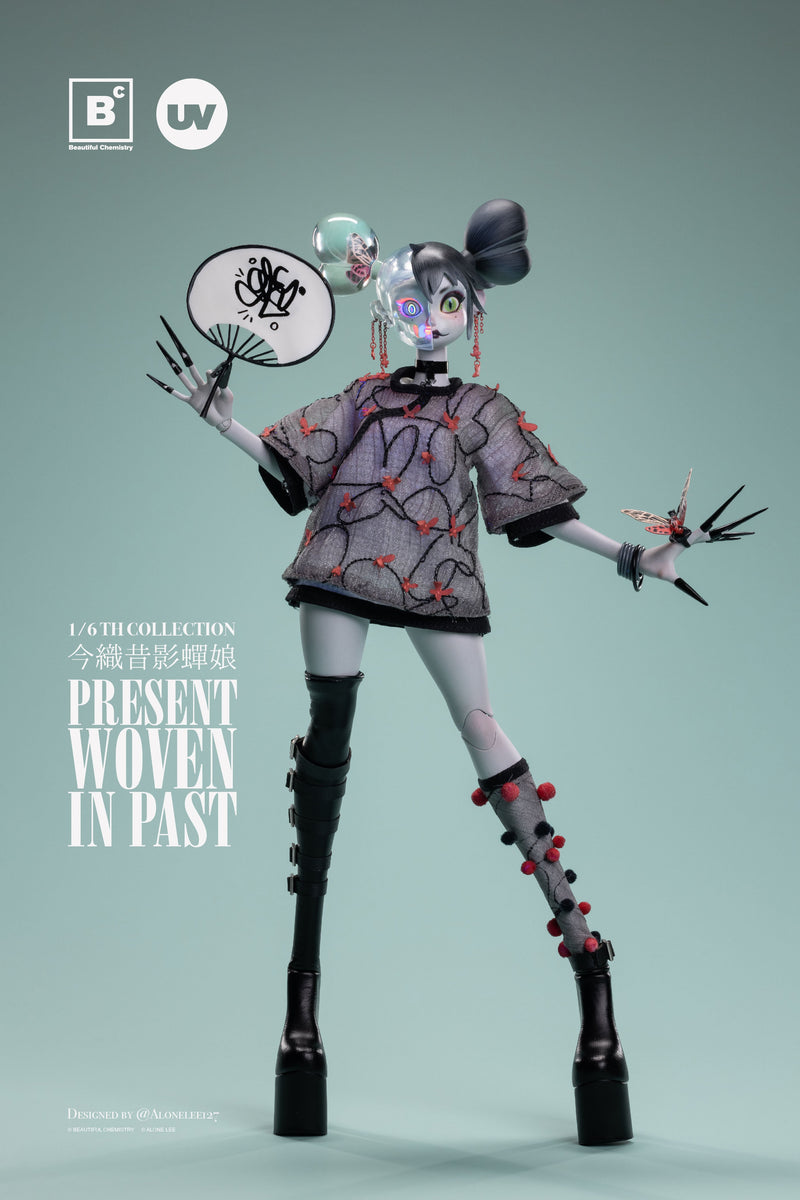 Hermosa química x 127 TEJIDO EN EL PASADO Biwa Hagoromo Musume 1/6 Figura de acción