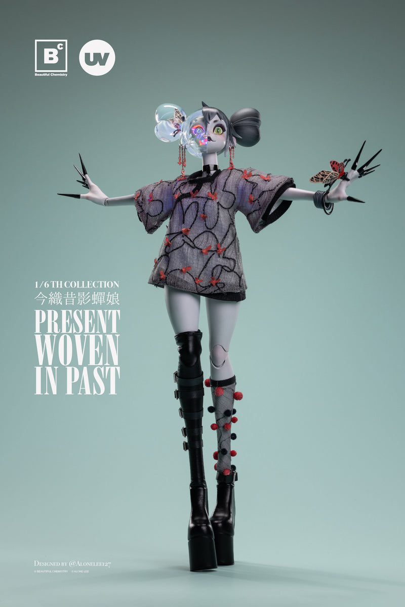 Hermosa química x 127 TEJIDO EN EL PASADO Biwa Hagoromo Musume 1/6 Figura de acción