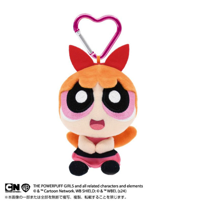 BANDAI Purinui Mascot with Carabiner The Powerpuff Girls Blossom Plush JAPAN