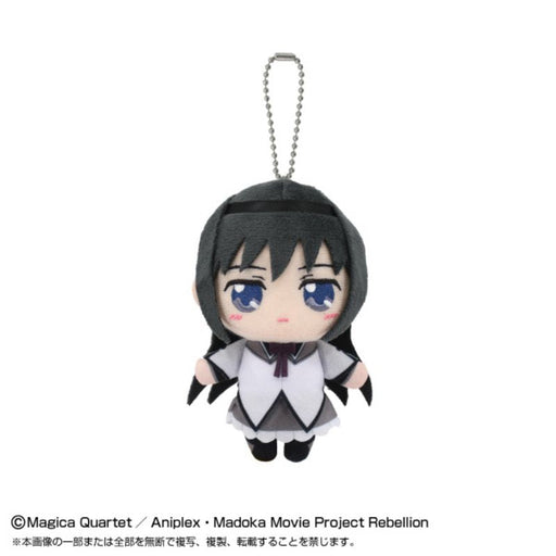 Puella Magi Madoka Magica Movie Rebellion Homura Akemi Chibi Plush Mascot JAPAN