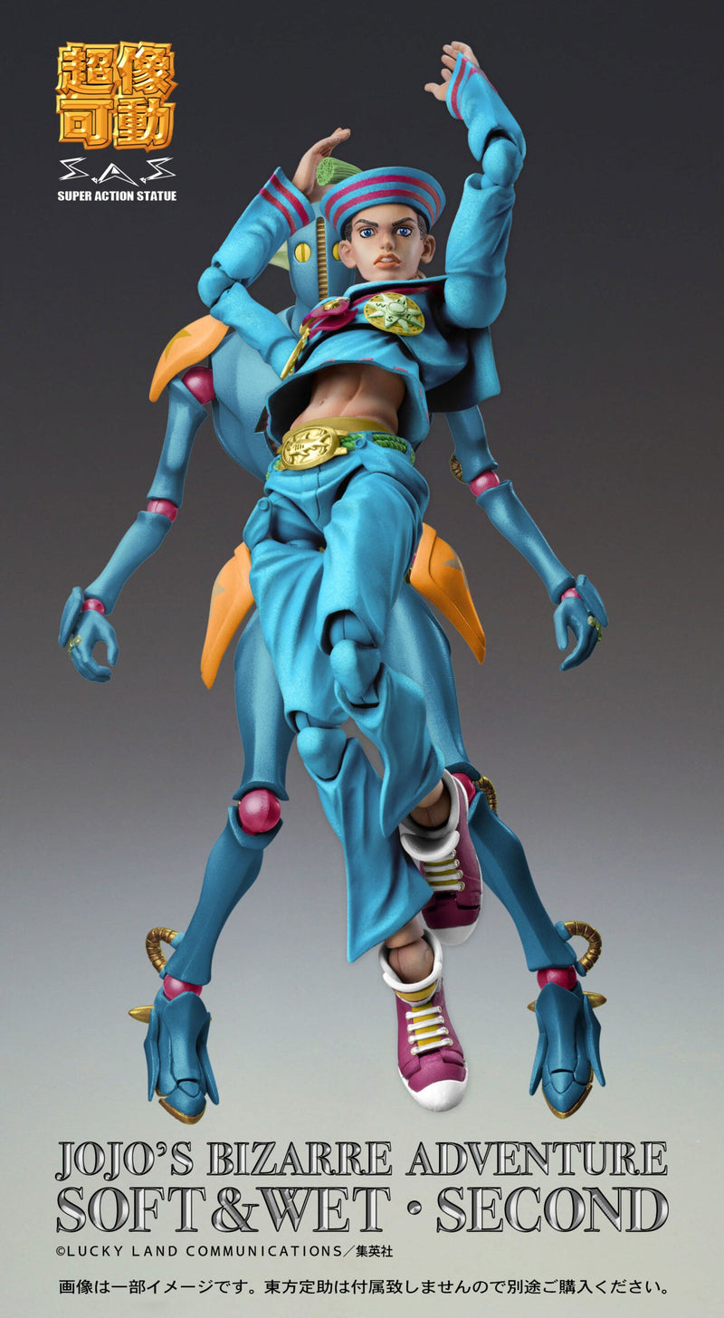 Estátua de super ação JoJo's Bizarre Adventure 8 Segunda figura de ação macia e molhada