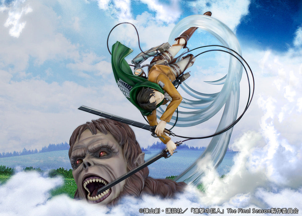 PROOF Attack on Titan Levi vs Beast Titan Figure JAPAN OFFICIAL